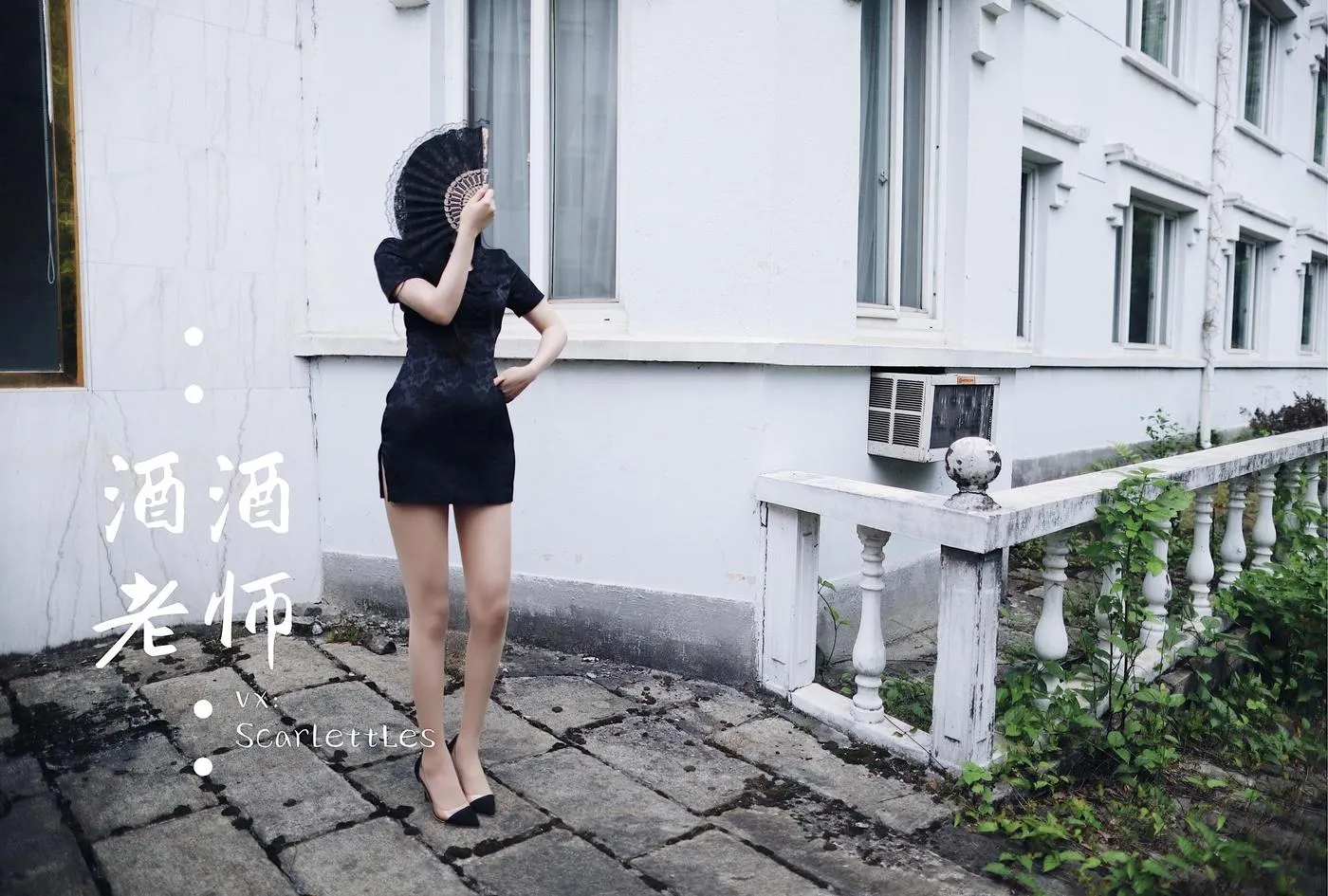 NO.008 酒酒老师 08《废墟肉丝旗袍大秀》 [64P]插图8